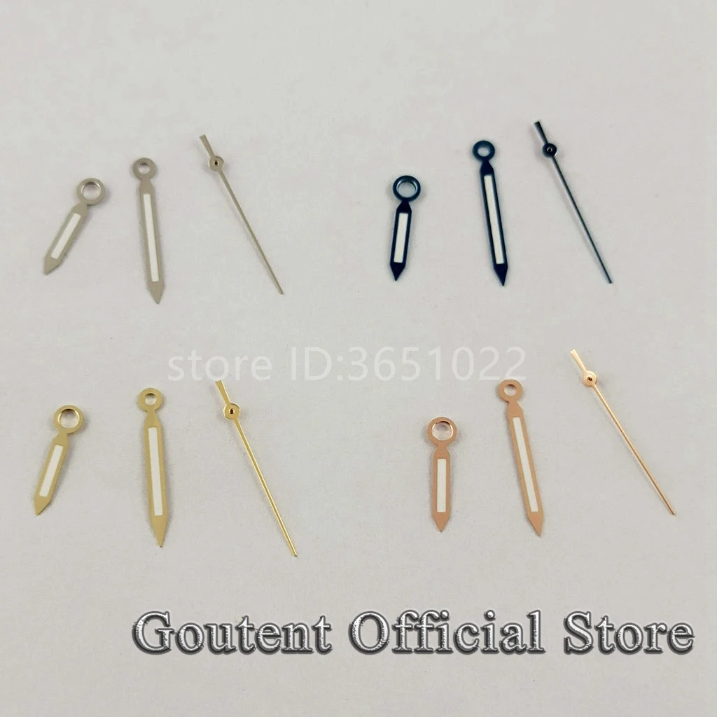 Goutent 4 Types Watch Hands Silver/Rose Gold/Blue Hands Fit ETA 2836 2824 DG2813,3804/Miyota 8215,8205,821A NH35 NH36 Movement