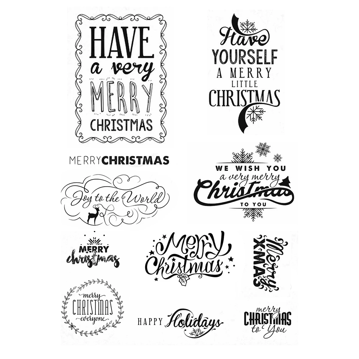 DABOXIBO Christmas Blessing Clear Stamps Mold For DIY Scrapbooking Cards Making Decorate Crafts 2020 NEW Arrival