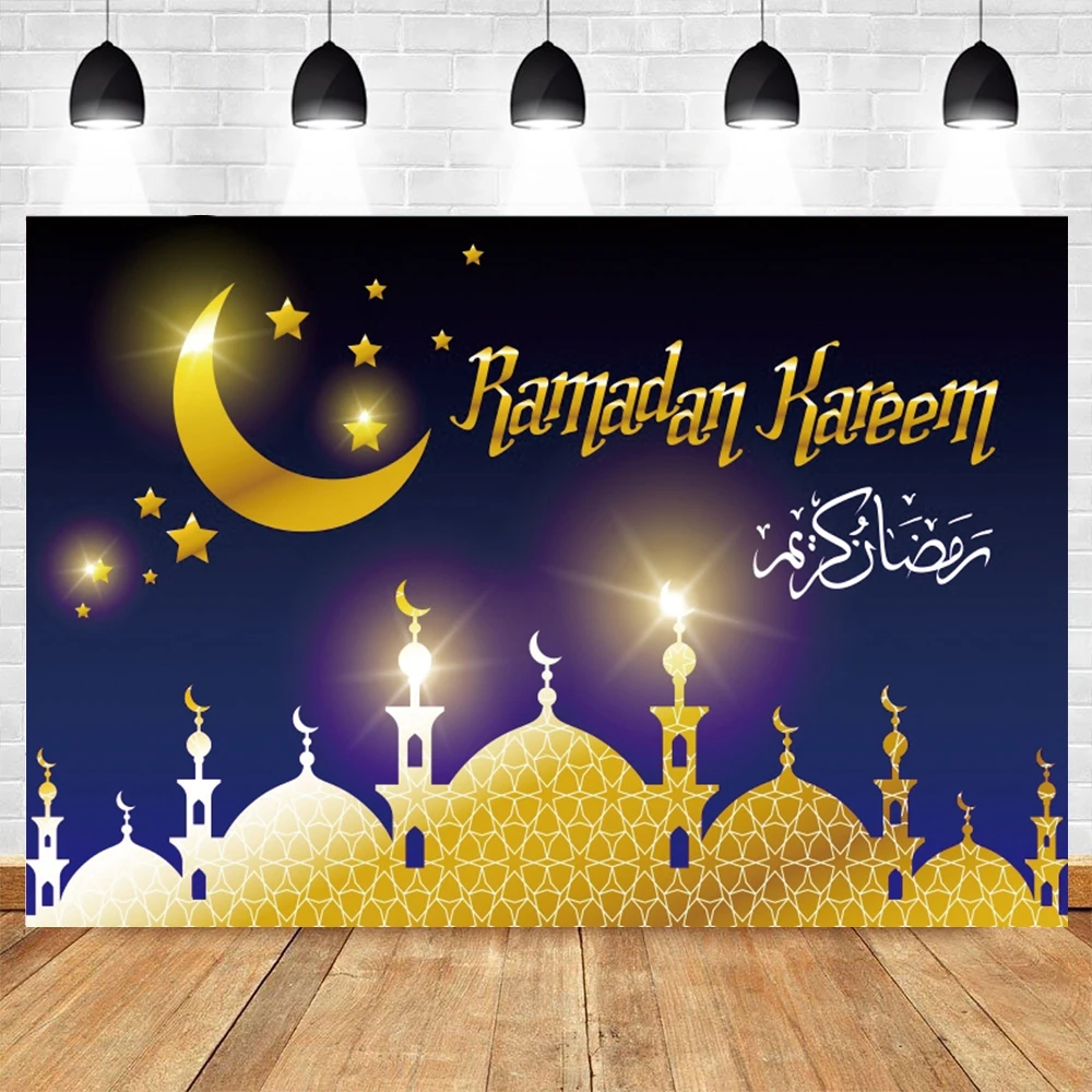 

Yeele Eid Mubarak Background Photography Ramadan Party Moon Star Arabic Palace Baby Portrait Photo Studio Photocall Backdrop