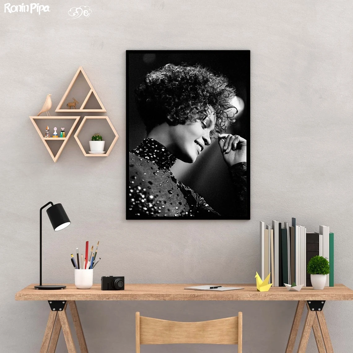 Home Decor Houston - Whitney Houston plakat muzyczny drukowany obraz