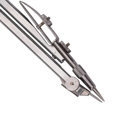 Deli-Brújula de dibujo de acero 8601, Herramientas de geometría para escuela, suministros para estudiantes