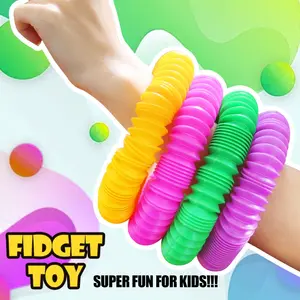 Mini Pop Tube Sensory Fidget toy, Heavy-Duty, Construction, Stress Educational Toys, Autism, ADHD, Color, 4 Package 6 Main Sales Pop Pop It - №5