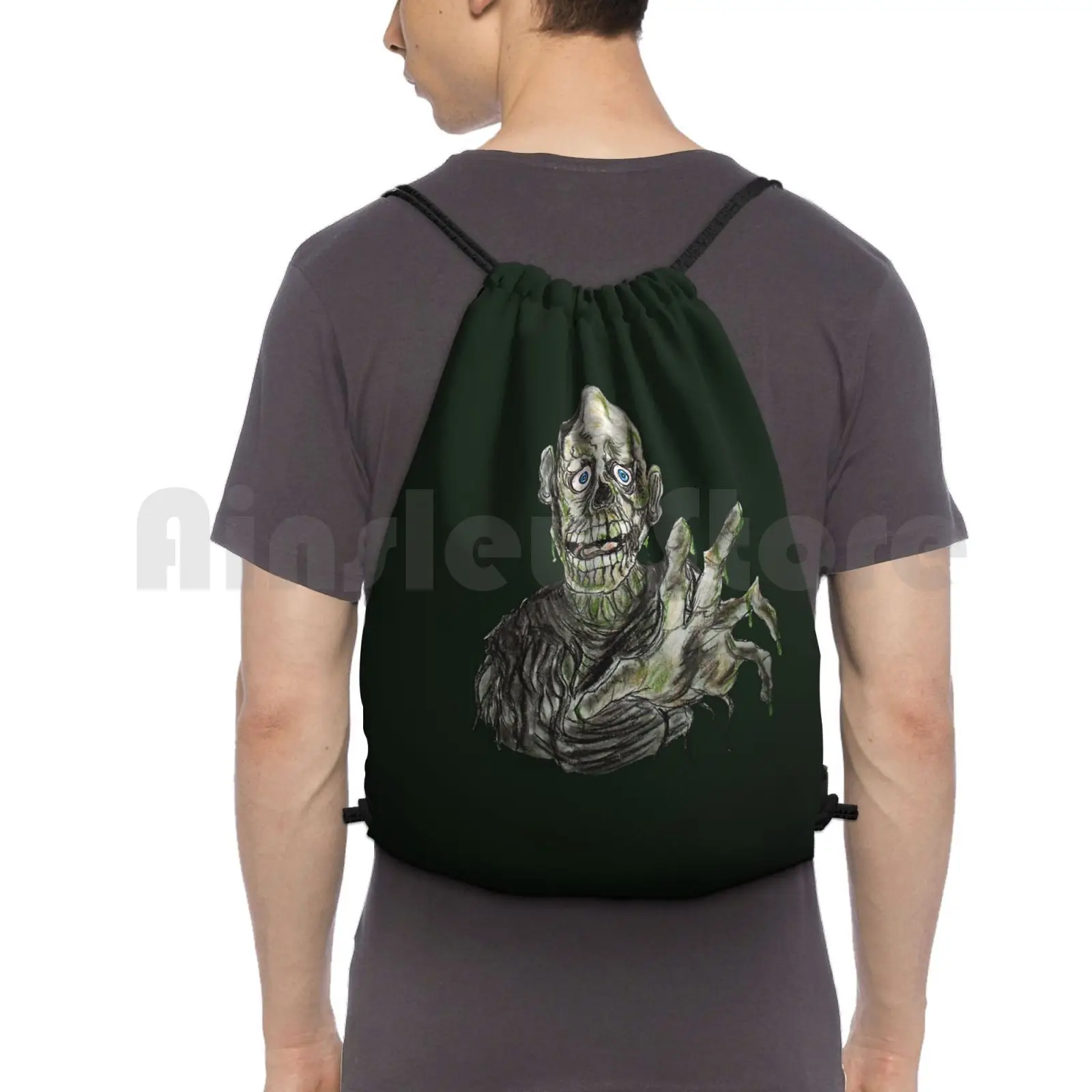 Trioxin Man Backpack Drawstring Bags Gym Bag Waterproof Zombies Rotld Return Of The Living Dead Halloween Horror Horror