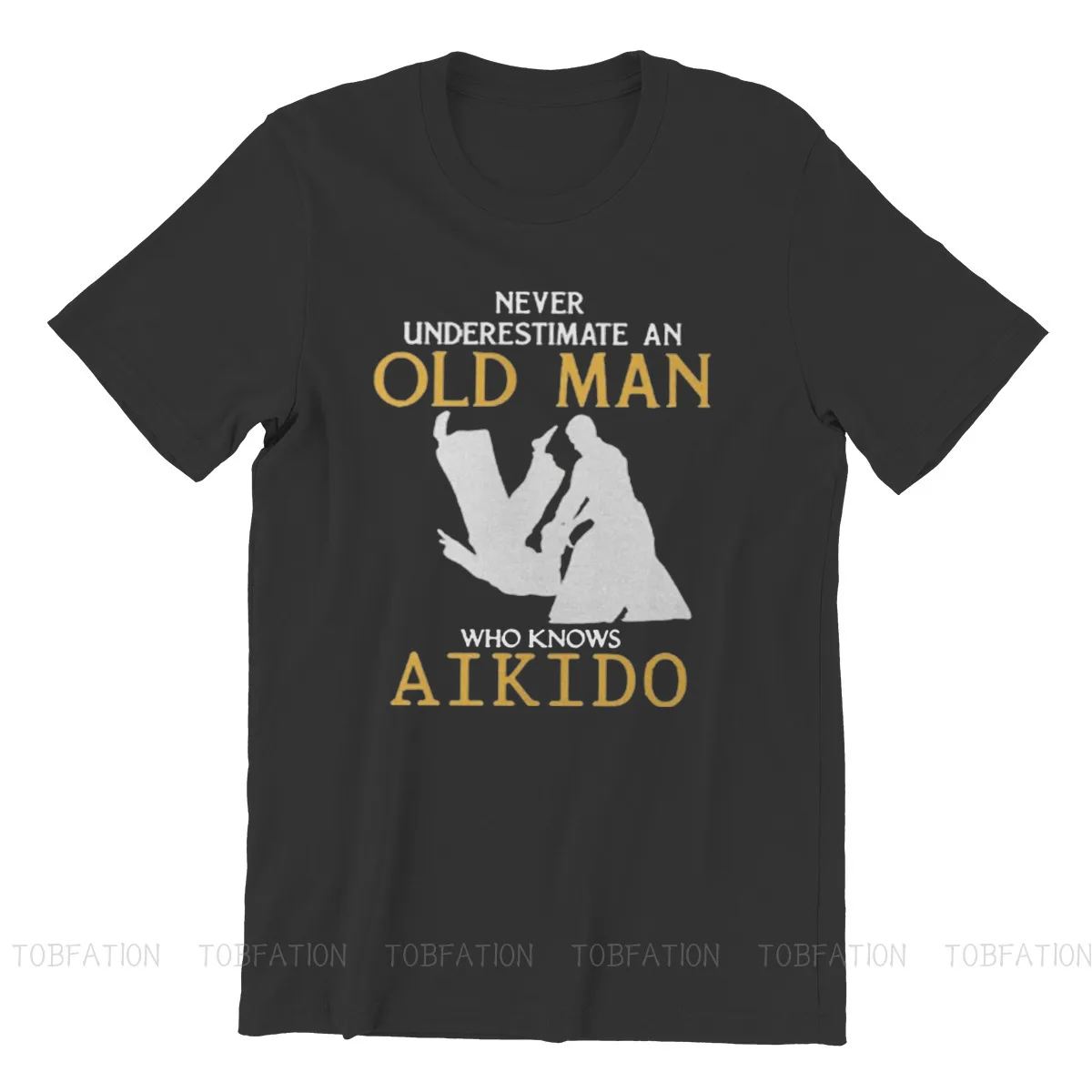 Aikido Hapkido Boken TANTO JO Martial Arts TShirt for Men Old Man Basic Casual Tee T Shirt High Quality Trendy Loose