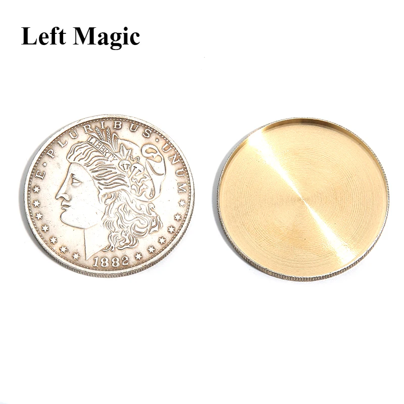 1Pcs Expanded Shell (Super Morgan Dollar Version) magic tricks Appearing/Disappearing Magic Close Up Coin Accessories