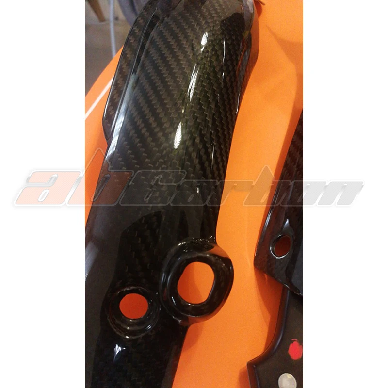 Exhaust Pipe Heat Shield Cover Guard Fairing For Yamaha R1 2009-2014 Full Carbon Fiber 100%