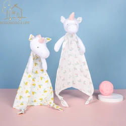 Giocattoli di lusso della trapunta dell'unicorno per il tessuto di Caliva di estate del bambino del cotone ecologico dei giocattoli molli dell'animale farcito del fumetto del neonato