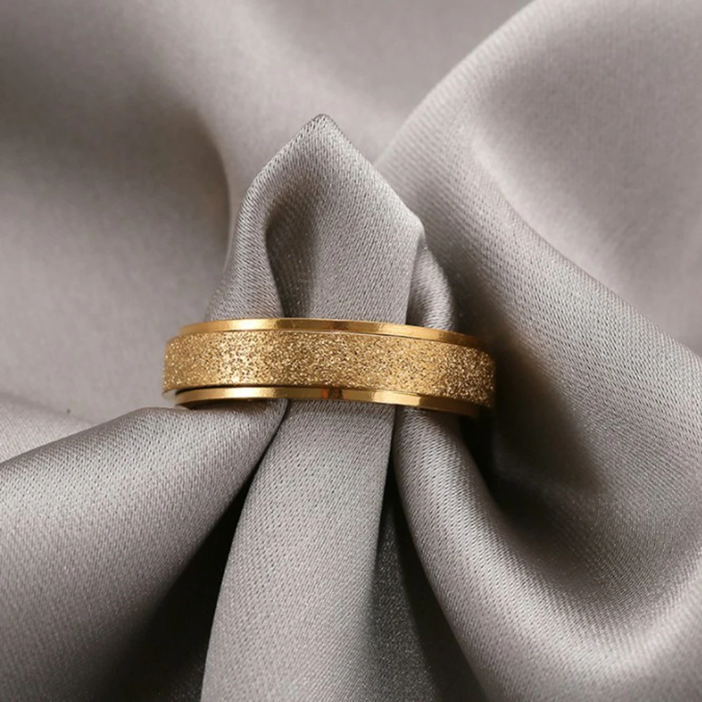 خاتم سبينر للنساء والرجال، خاتم فيدجيت من الفولاذ المقاوم للصدأ لتخفيف القلق باللون الذهبي والفضي والأسود بألوان قوس قزح