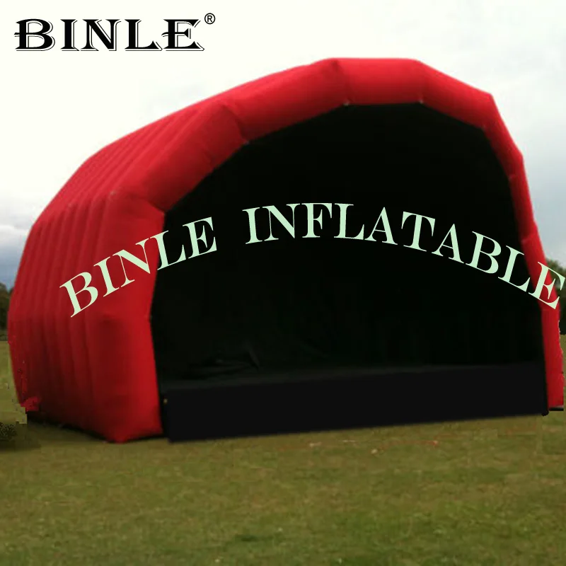 Cubierta inflable alternativa para escenario, marquesina al aire libre, toldo de techo de aire, soporte de exposición para eventos, conciertos, bodas, curva