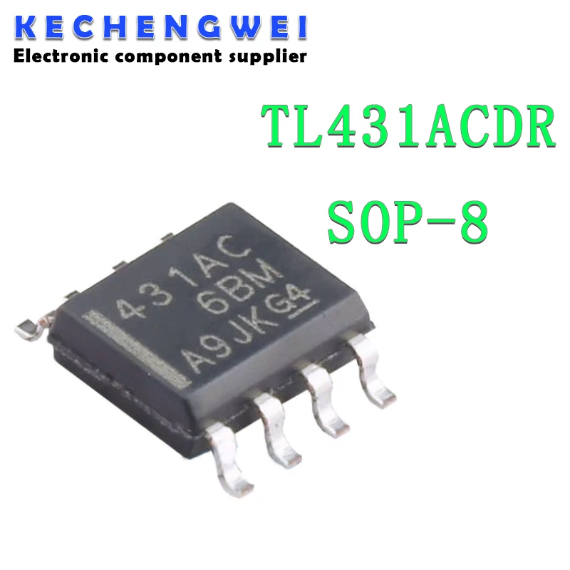 10PCS TL431ACDR SOP8 TL431AC SOP 431AC SMD TL431 SOP-8 TL431ACDT new and original IC