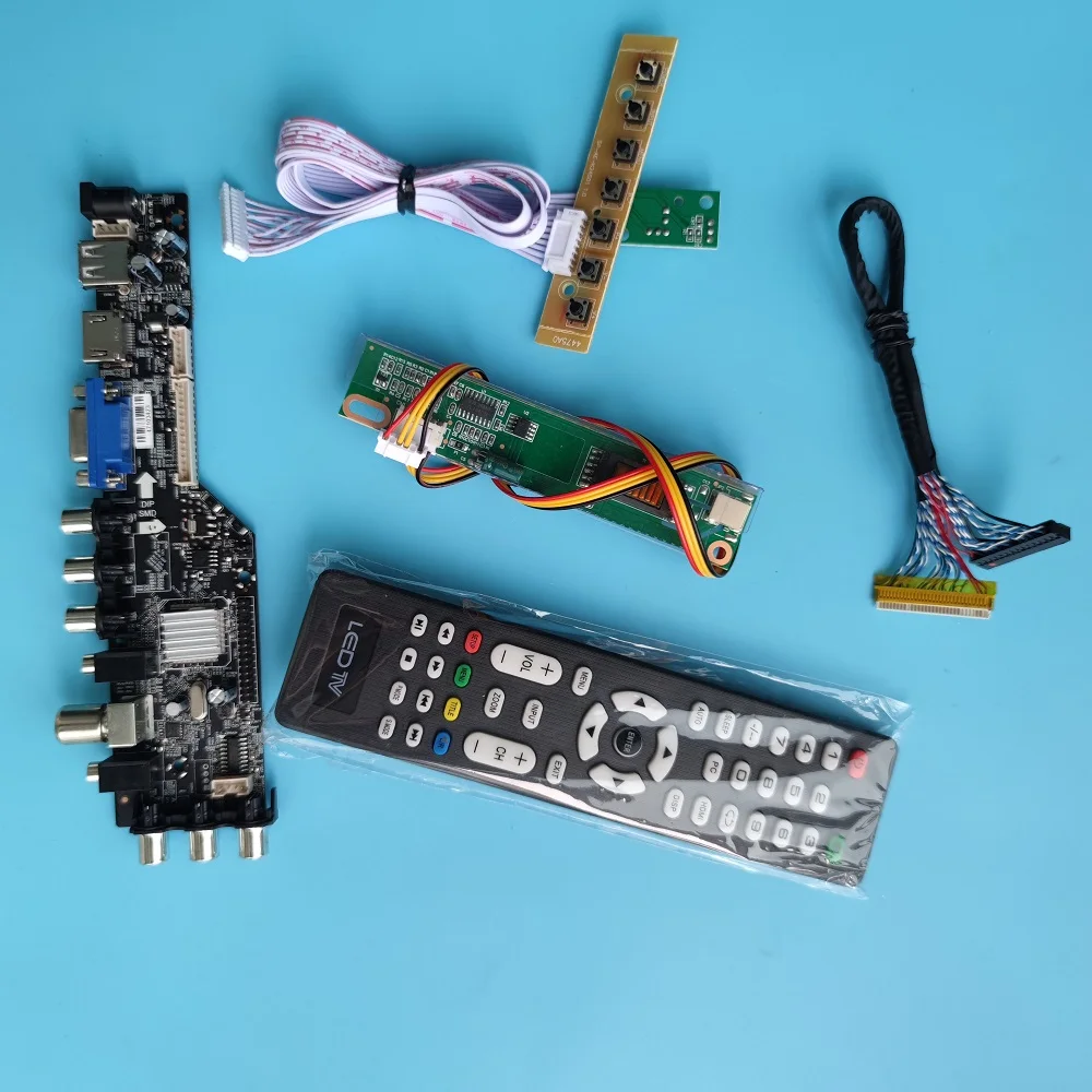 

Пульт дистанционного управления для CLAA154WA05A/CLAA154WA05AN TV VGA USB 1CCFL LCD DVB-T цифровой совместимый с HDMI 1280X80 0 панель контроллера 15,4"