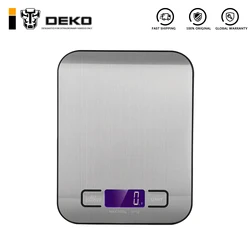 DEKO WS094 Digital Kitchen Scales Cooking Measure Tools Electronic Jewelry Weight Scale Stainless Steel Electronic Weight LCD