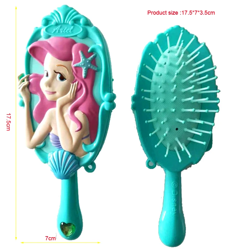 Disney Cartoon 3D Airbag Comb Princess Bale Mermaid Snow White Shape comb antistatic Girl Comb Girl Air Cushion Massage Comb