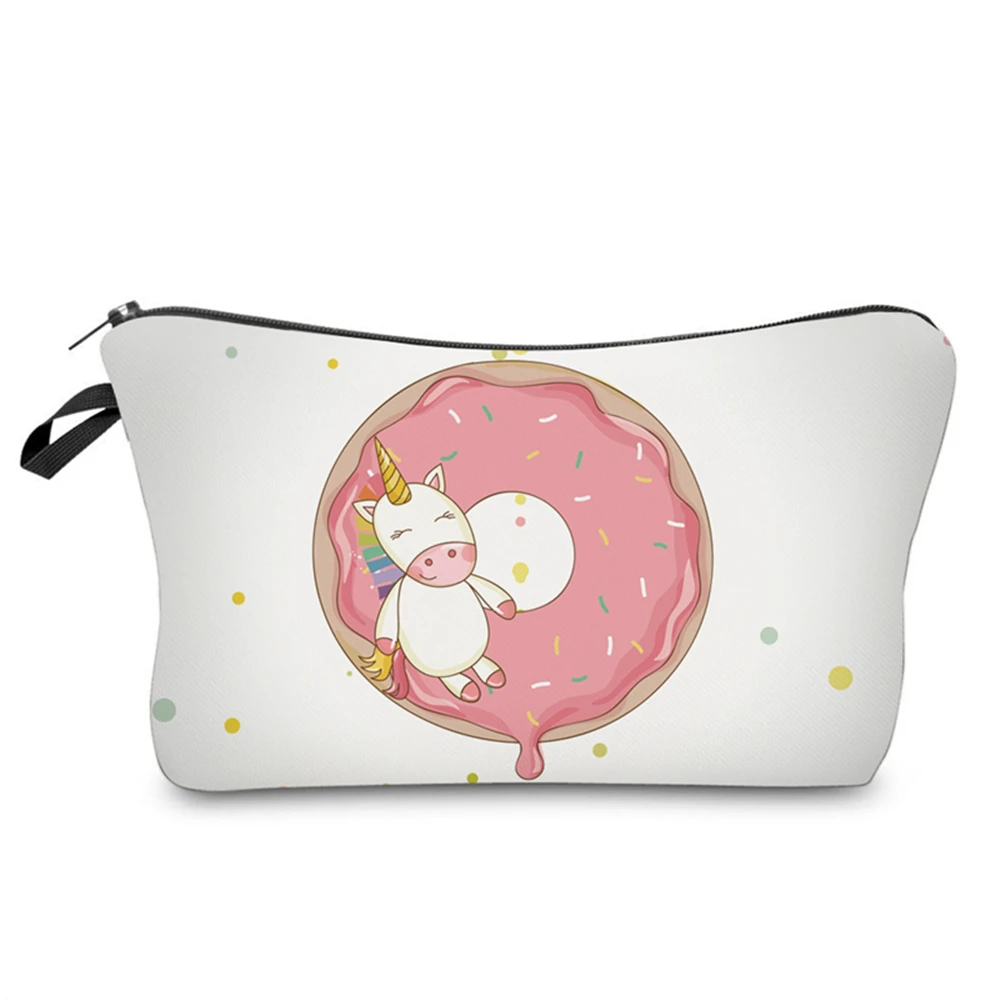 Kids  Gift Unicorn Cosmetic Bag Multicolor Pattern Cute Cosmetics Pouchs For Travel Ladies  Women Makeup Bag