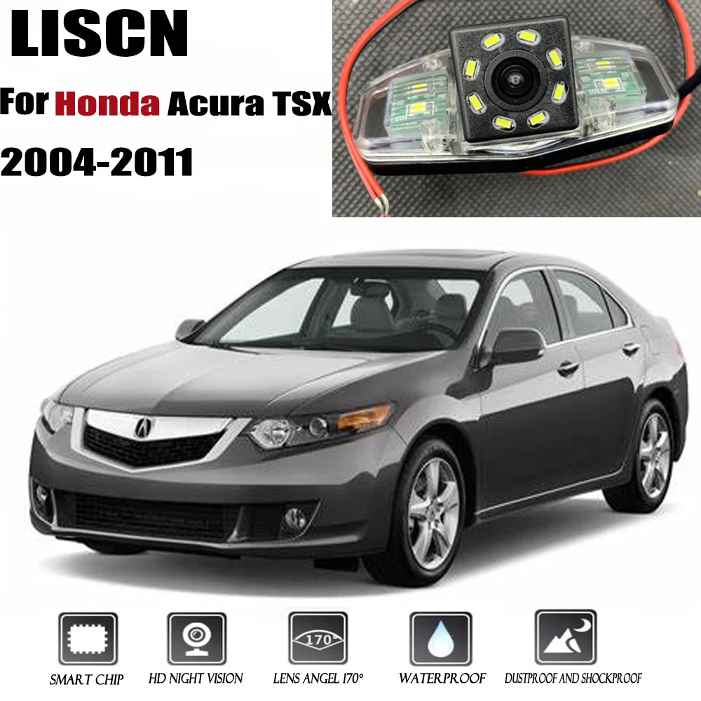 For Honda Acura TSX 2004 2005 2006 2007 2008 2009 2010 2011 ccd night Visioin Car reversing camera / License plate camera