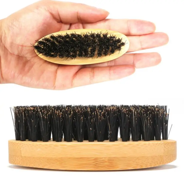 

100pcs Bamboo Mini Brush Beard Brush Portable Traveling Brushes for Men Grooming SN3669