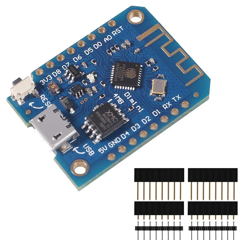 D1 mini V3.0 - WEMOS WIFI Internet of Things development board based ESP8266 4MB MicroPython Nodemcu for Arduino