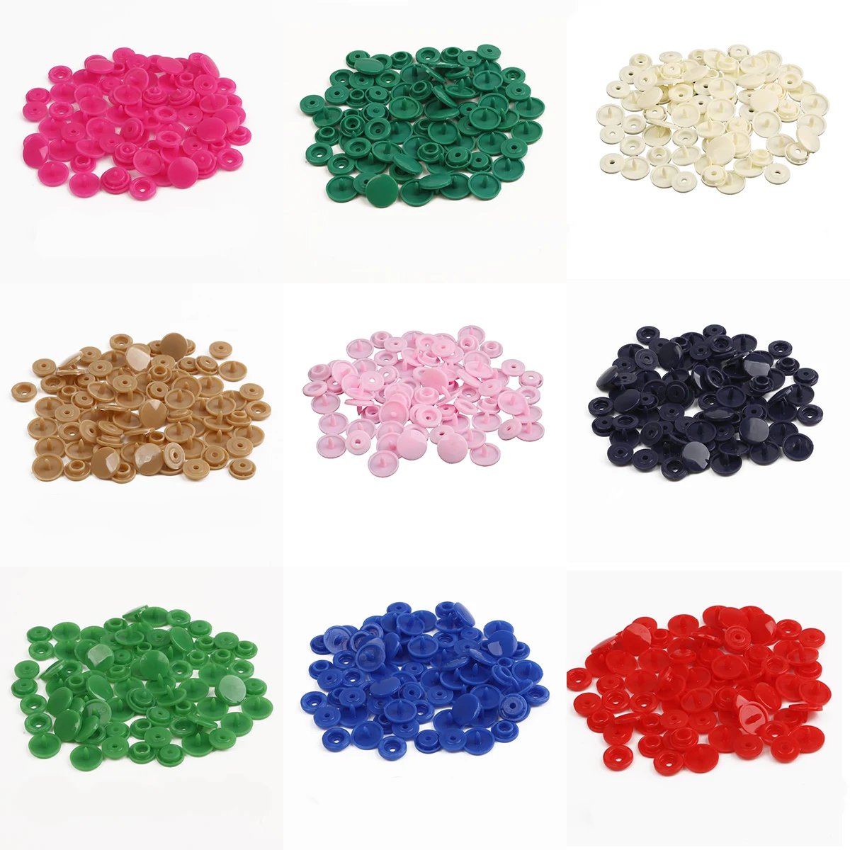 10-100Sets KAM T5 Plastic Snaps Button For Baby Clothes Fasteners Bag Folder Dark Buckle Button Resin Garment Accessories