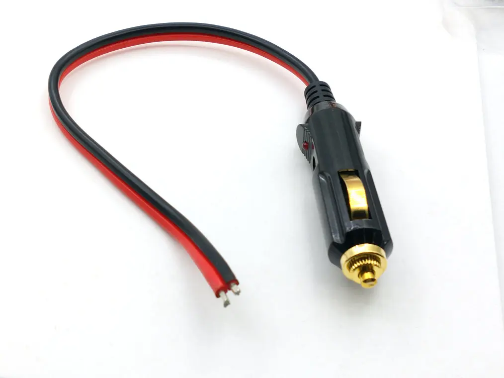 Adaptador de enchufe Universal para encendedor de cigarrillos de coche, cable de cargador hembra, 12v, 15a, máx. 120W, 1 unidad