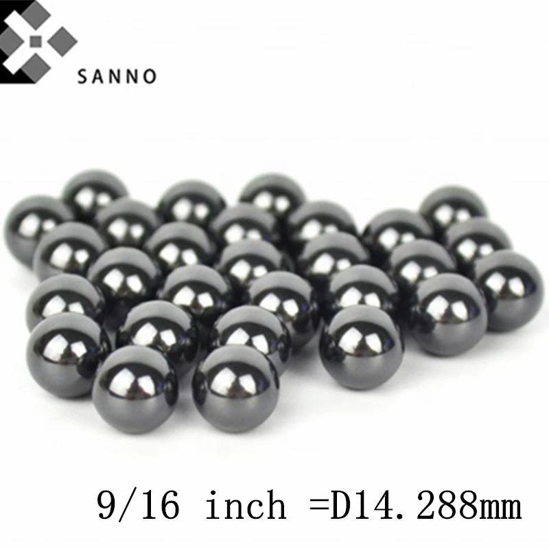 

Free shipping 10pcs/pack 9/16'' inch Ceramic Ball D14.288mm Bearing Balls Si3N4 Silicon Nitride Ceramic Round Grinding Media