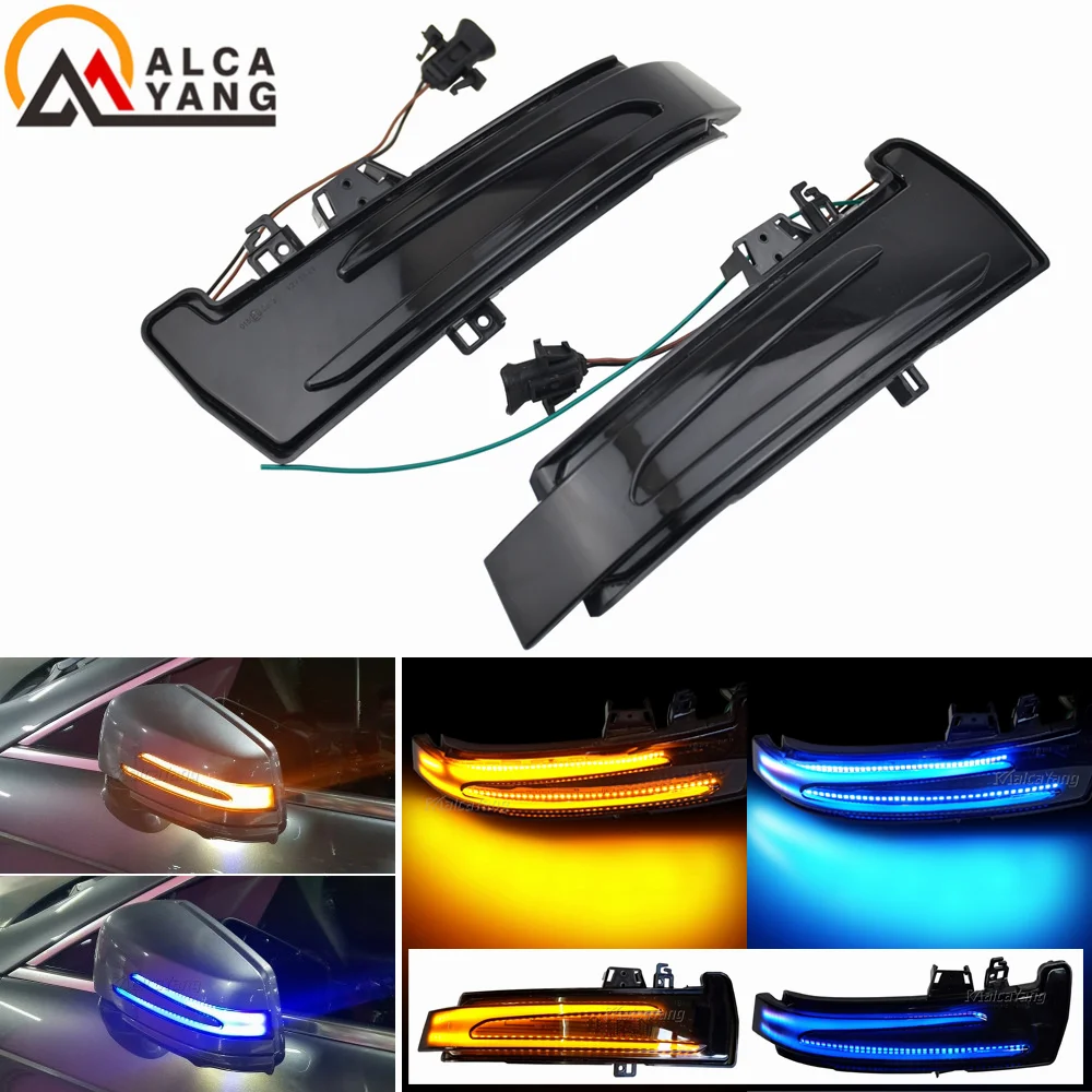 For Mercedes-Benz W176 W246 W204 W212 C117 X156 LED Dynamic Turn Signal Light Flasher Flowing Water Blinker Flashing Light