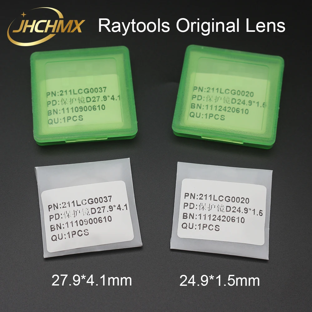 

JHCHMX Raytools Original Optical Lens 211LCG0037 27.9*4.1mm 211LCG0020 24.9*1.5mm 1064nm 6KW For Raytools Fiber Laser Head Parts