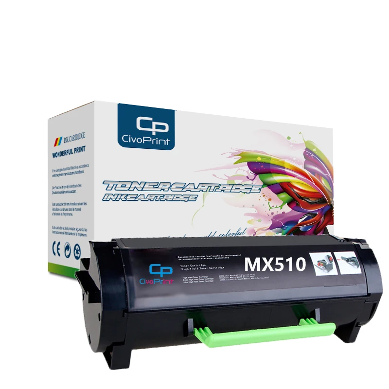 

Совместимый картридж с тонером Civoprint MX510 для Lexmark MX511dte MX511dhe MX511de MX510de MX610dw MX611de MX611dhe MX611dte