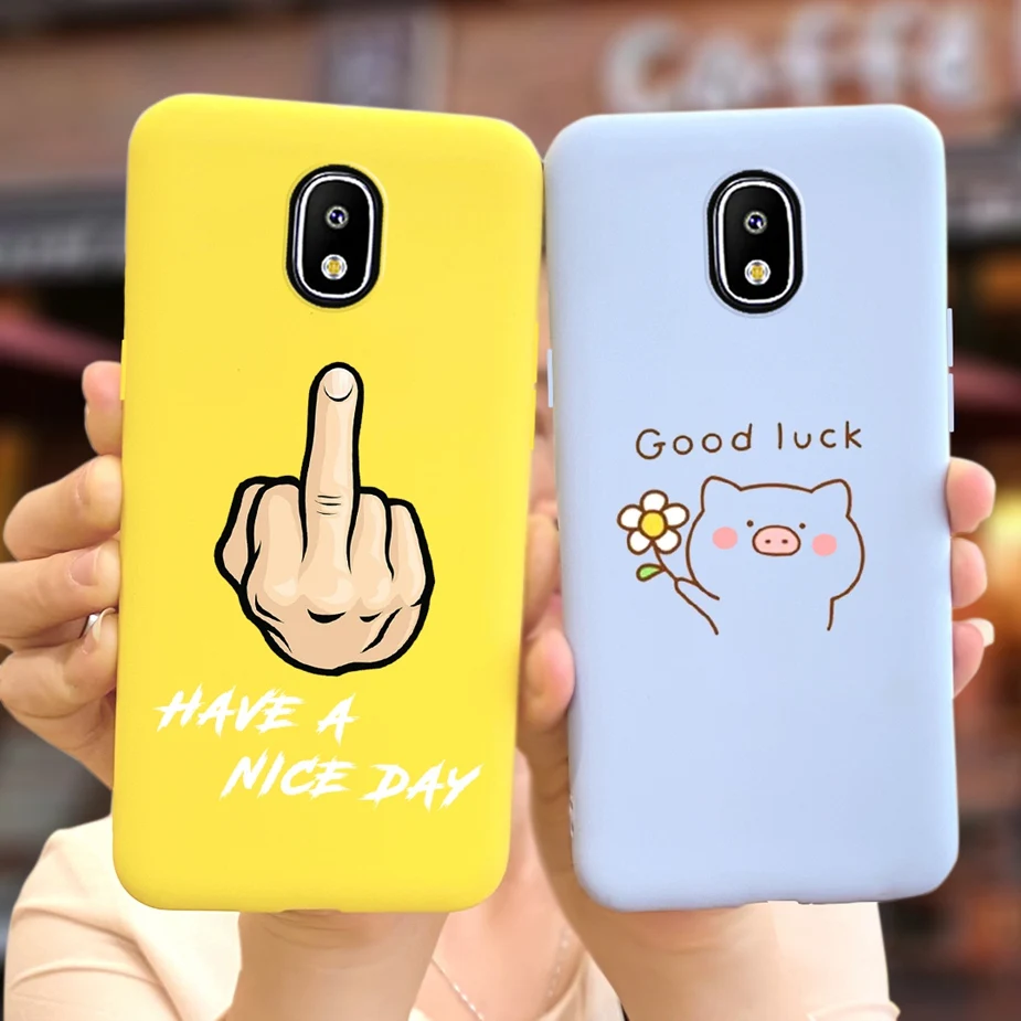 For Samsung Galaxy J3 J5 J7 Pro 2017 Case Soft Silicone Stylish Painted Cover Case For Samsung J330F J530F J730F TPU Fundas Capa