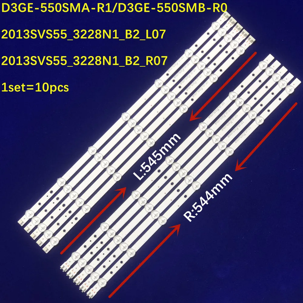 

3VLED Strip 2013SVS55 3228N1 B2 L07/R7 BN96-28772A BN96-28773A BN96-39055A For UE55H6204 UE55H6273 UA55H6203 UN55FH6030