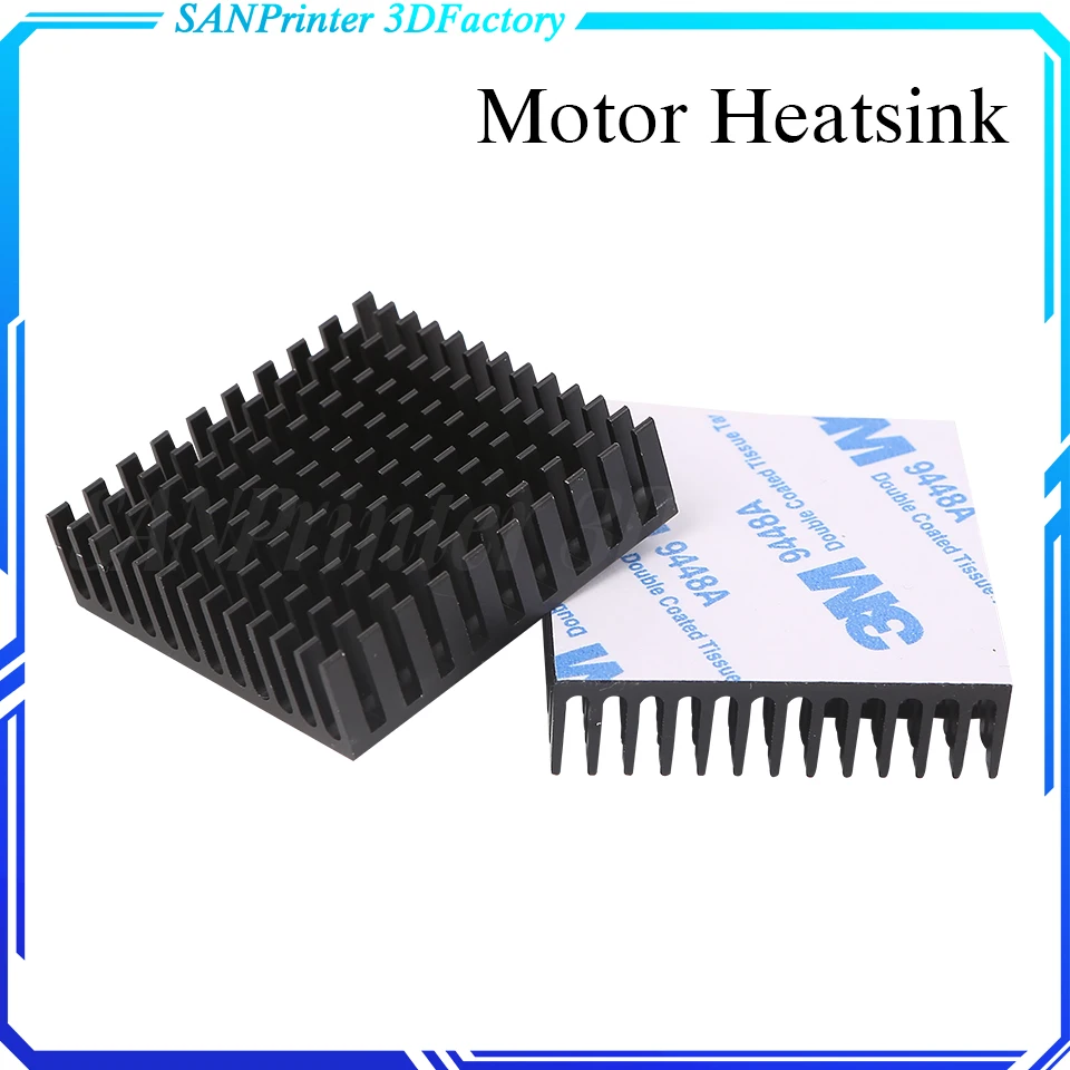 3D Printer Aluminum Motor Heatsink Extruded Heat Dissipation Electronic Heat Sink For Nema17 42 Stepper Motor Ender 3