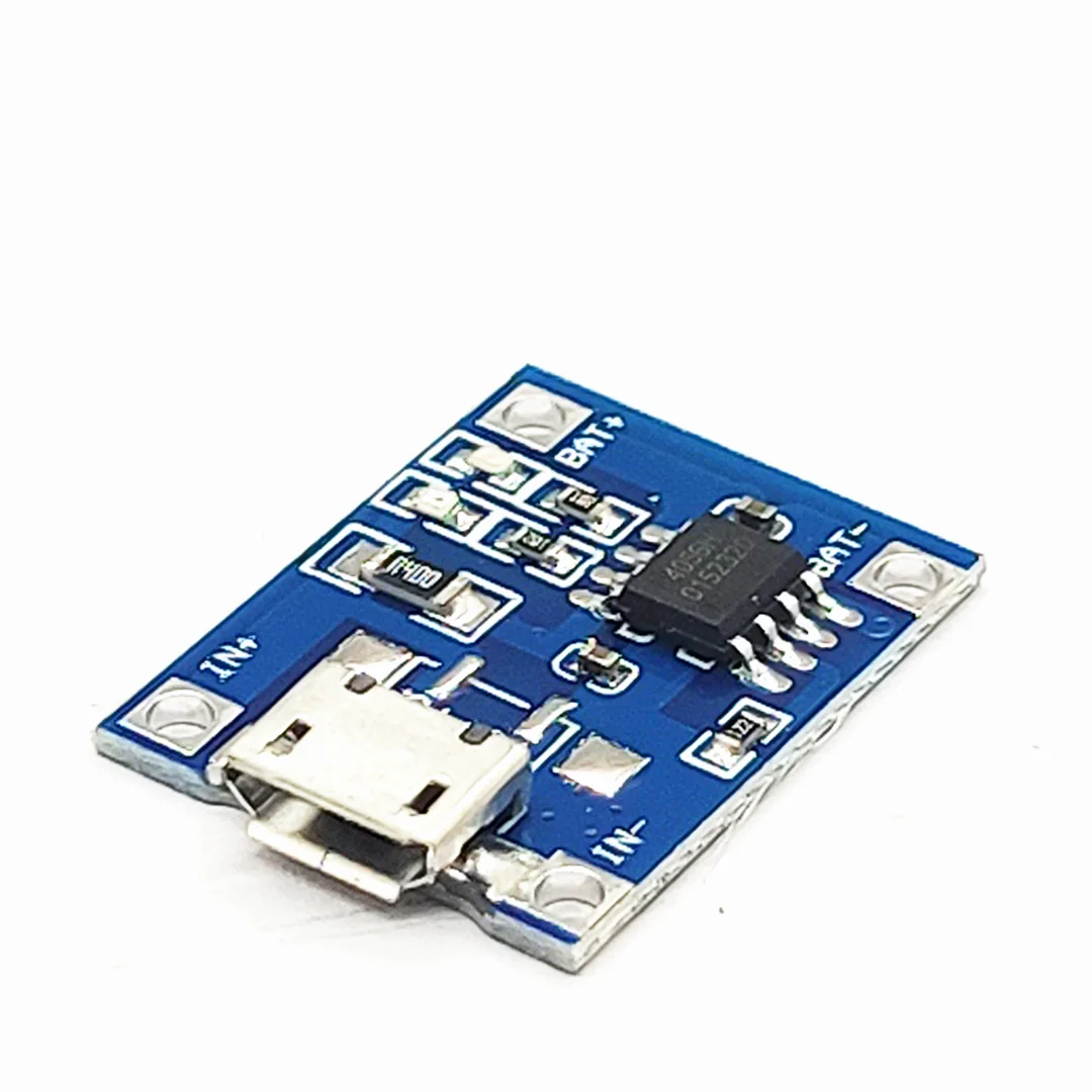 TP4056 1A MICRO Port Mike USB Lipo Battery Charging Board Charger Module lithium Battery DIY Micro USB