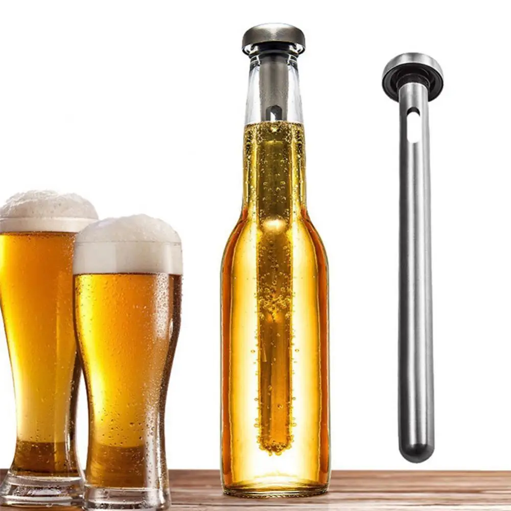 Stainless Steel Beer Chiller Stick Beverage Cooling Rod Cooler Frozen Bar Tool