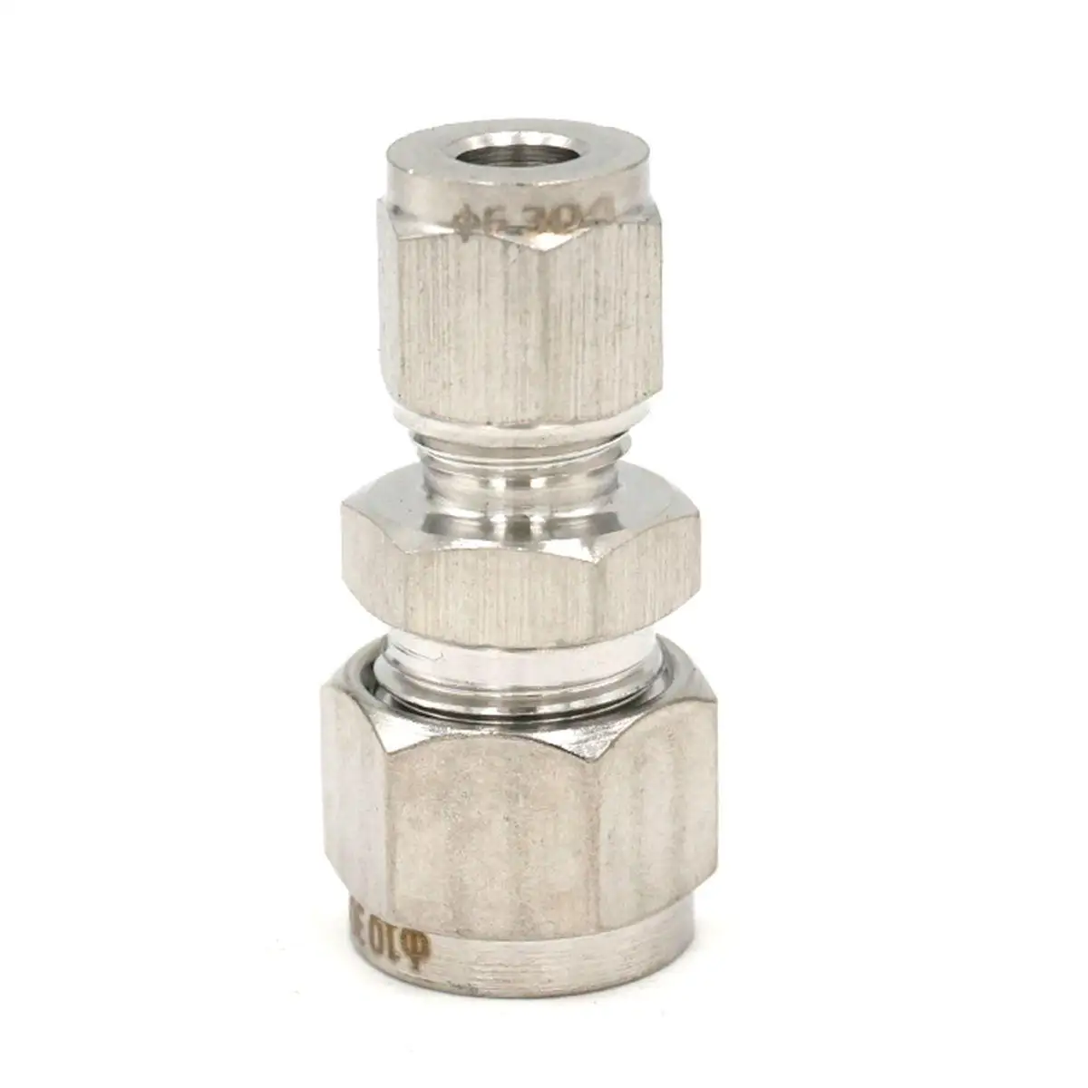 

Fit Tube O/D 6mm To 10mm Reducer 304 Stainless Steel Sleeve Ferrule Pneumatic Connector Adapter