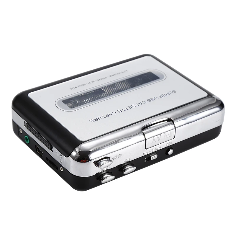 USB Cassette Converter Cassette Tape to MP3/WAV Digital Audio Music Player Rechargable Cassette Recorders & Players coverters