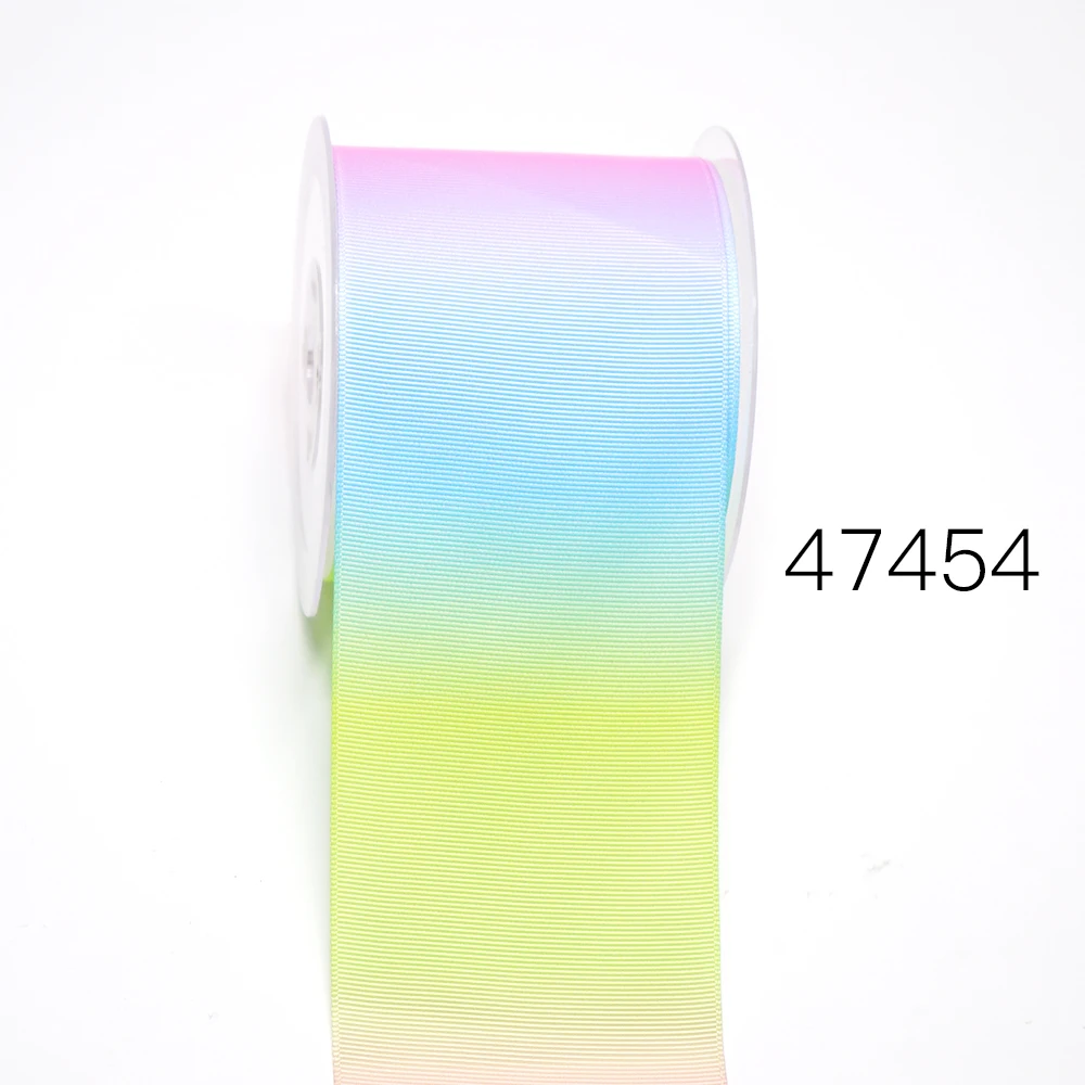 DIY Cartoon Gradient Color Printed Grosgrain Ribbon For Craft Supplies Sewing Accessories 5 Yards. 47089