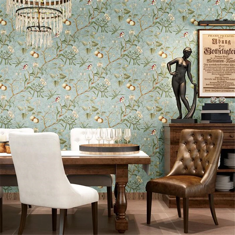 

WELLYU American pastoral wallpaper retro do the old apple tree papel de parede wallpaper living room background wall paper