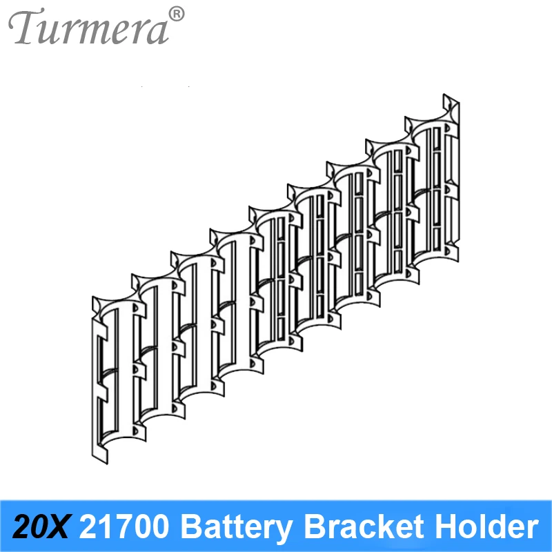 10 sztuk/partia 21700 uchwyt baterii wspornik tworzywo ABS 20 ogniw 10S2P podkładka dystansowa baterii rozszerzalny uchwyt baterii Turmera 2021 nowy