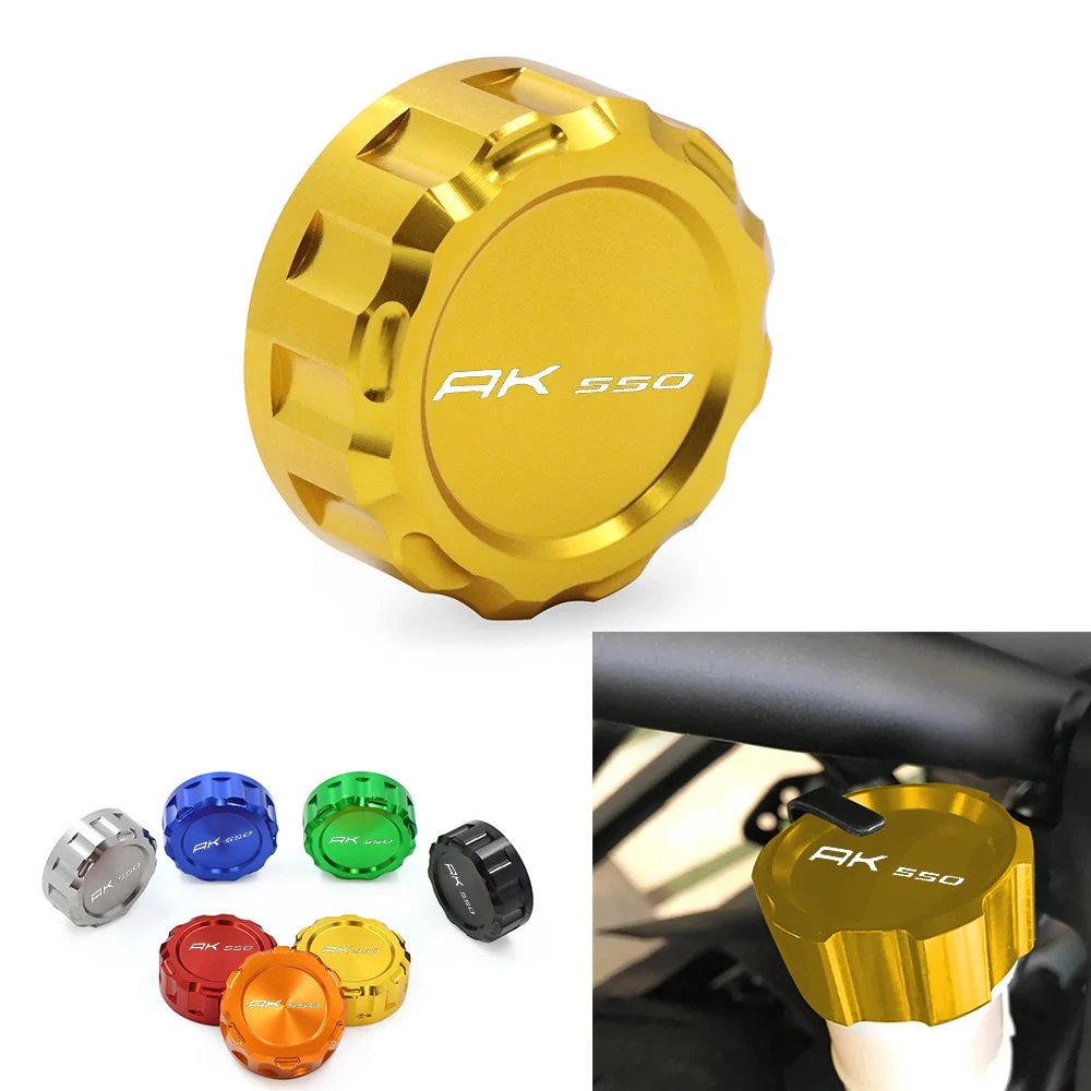 AK 550 CNC Rear Brake Fluid Cylinder Master Reservoir Cover Cap Universal For KYMCO AK550 All Years Motorcycle Accessories