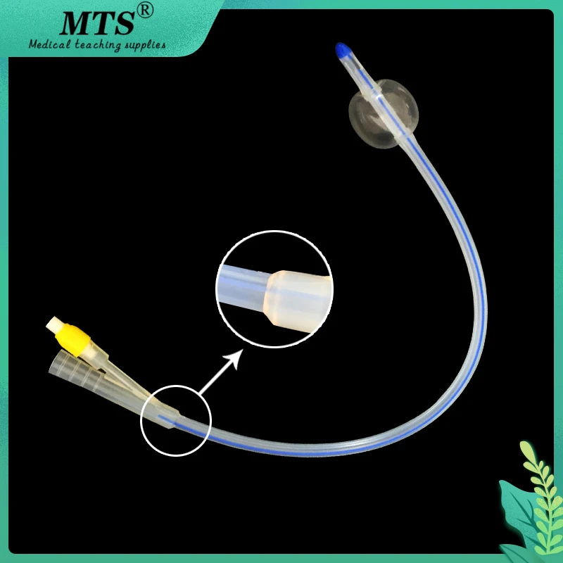 MTS 2 way silicone urinary Foley catheter Clinical teaching traumatic pistol Urology size fr16-fr24