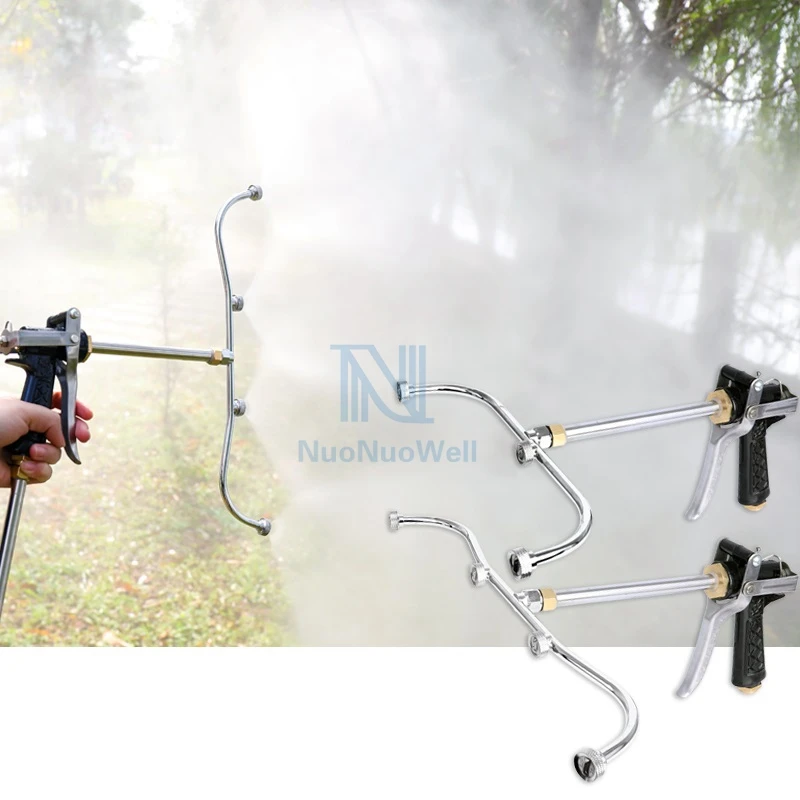 One Set High Pressure Sector Nozzle Fan-shaped Spray Gun Garden Irrigation Fog Sprinkler Head Agricultural sprayer