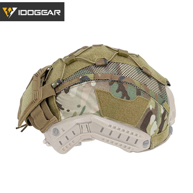 IDOGEAR Tactical Helmet Cover For Maritime Helmet with NVG Battery Pouch Hunting 3812