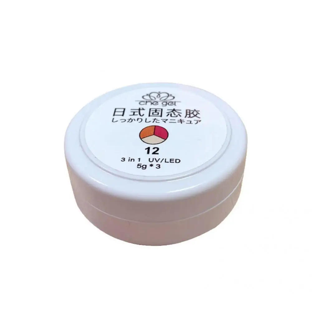 15ml Beauty Solid Cream Gel Nail Art Varnish Painting Polish Nail Polish No Stimulation  Excellent Saturation