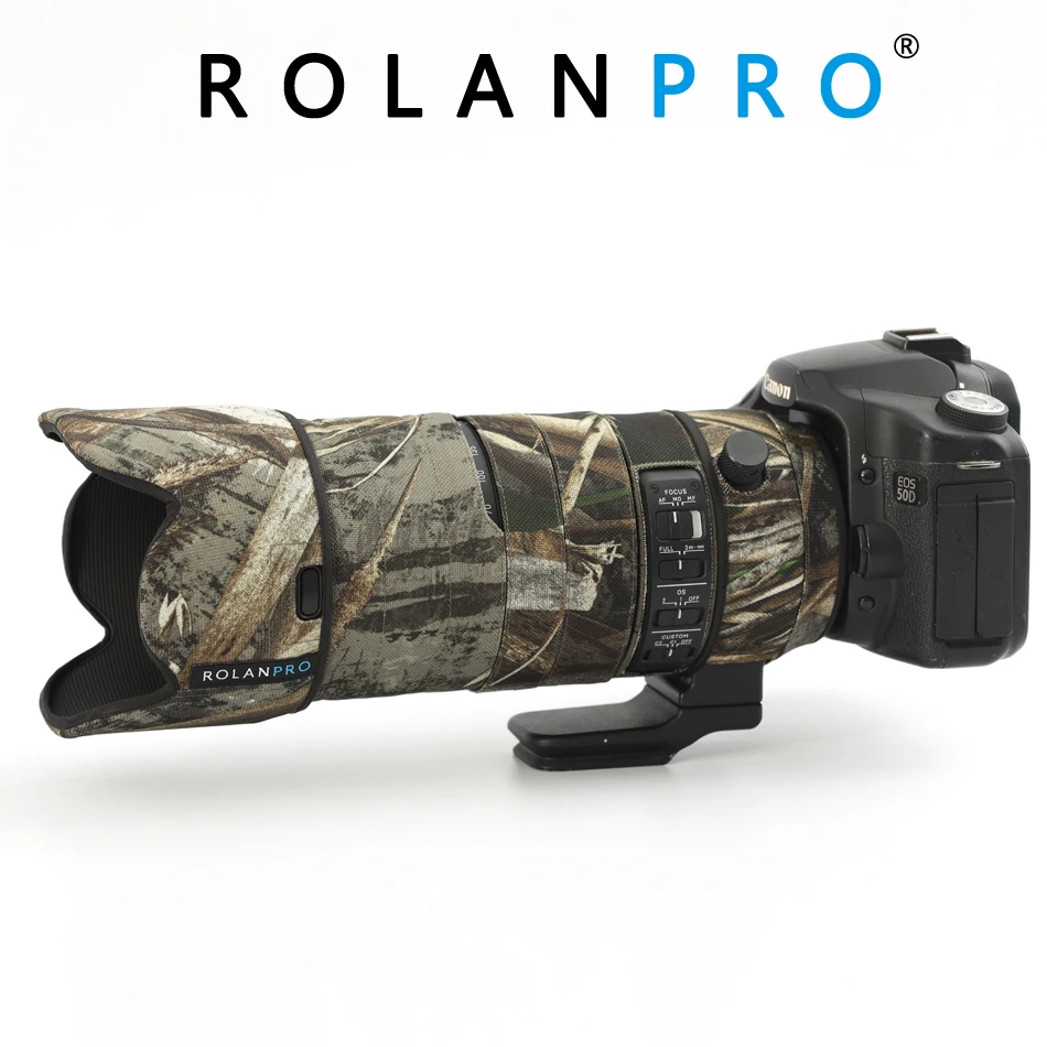 ROLANPRO Lens Coat Camouflage Rain Cover For SIGMA 70-200mm F2.8 Sport Lens Protective Case Nylon Waterproof Guns Sleeve