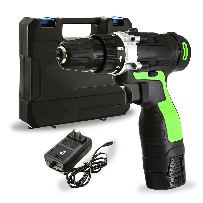 Electric Screwdriver Lithium Battery Rechargeable 12V 18V 25V 36V Multi-function Cordless Electric Drill Rotary Power Tools