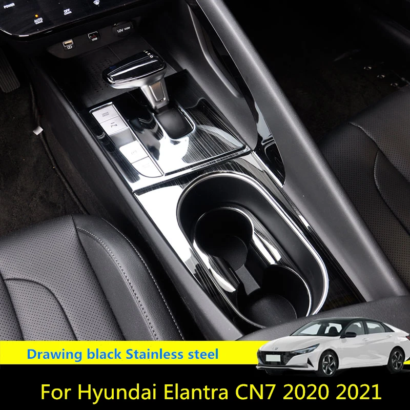 

Для Hyundai Elantra CN7 2020 2021 LHD Центральная панель управления переключением передач автомобильная коробка передач модификация интерьера