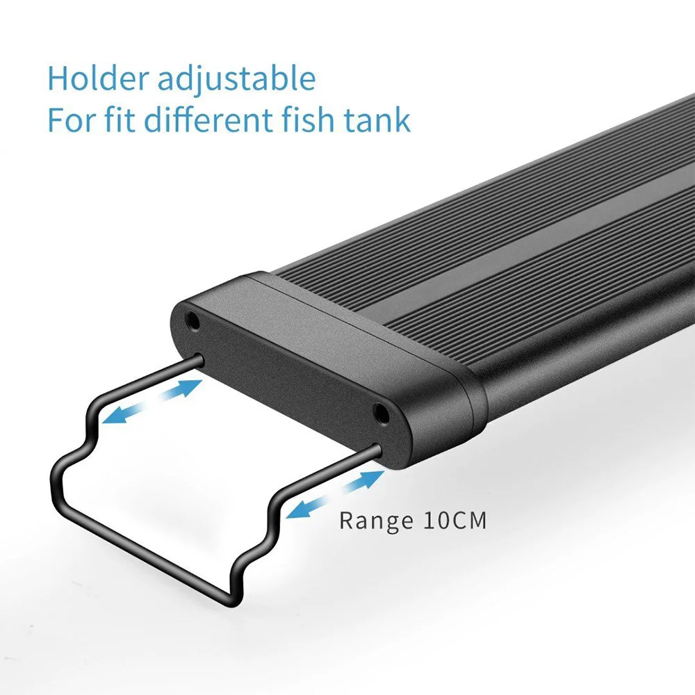 Imagem -03 - Full Spectrum Aquarium Led Light Liga de Alumínio Shell Suportes Extensíveis para Água Doce Iluminação Inteligente do Aquário