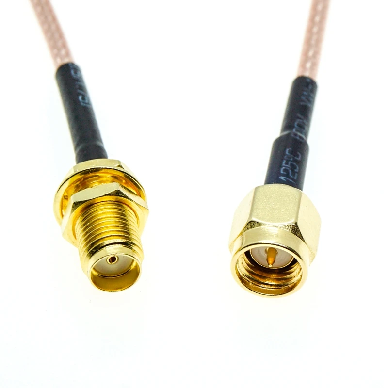 RG316 SMA Male To SMA Female Bulkhead Crimp connector Coax RF Extension Cable Coaxial  Jumper Pigtail