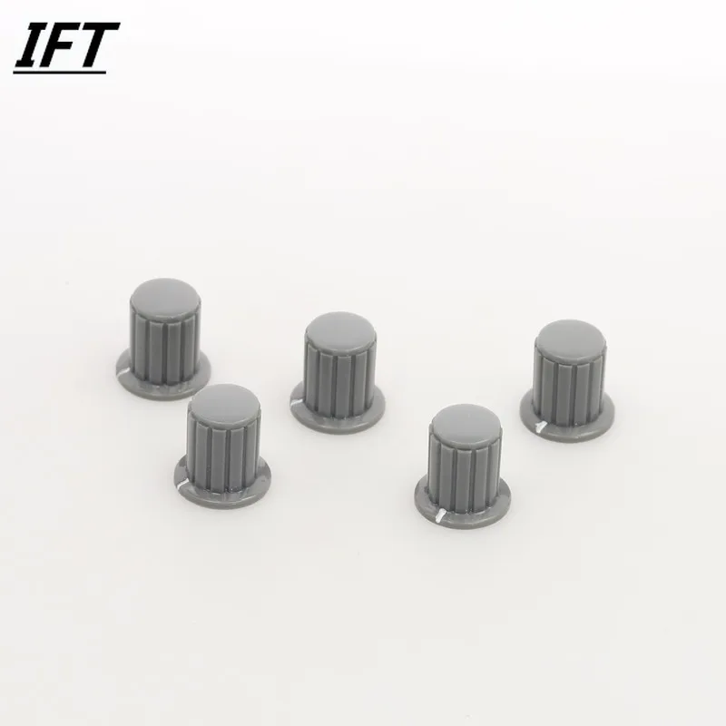 5 Pcs 4mm Shaft Insert Dia Brass Tone Core Potentiometer Control Knobs