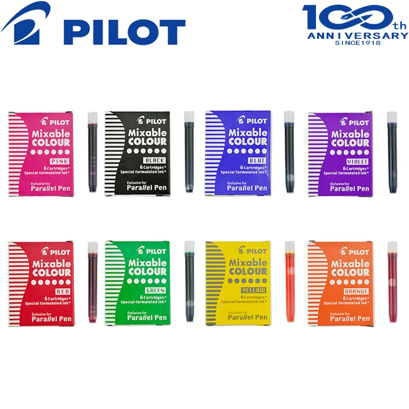 2Box Japan Pilot Art Pen Parallel Pen 12 Color Ink Sac Ink Cartridges IC-P3 IRFP 6S Fountain Pen Refill Colorful Ink