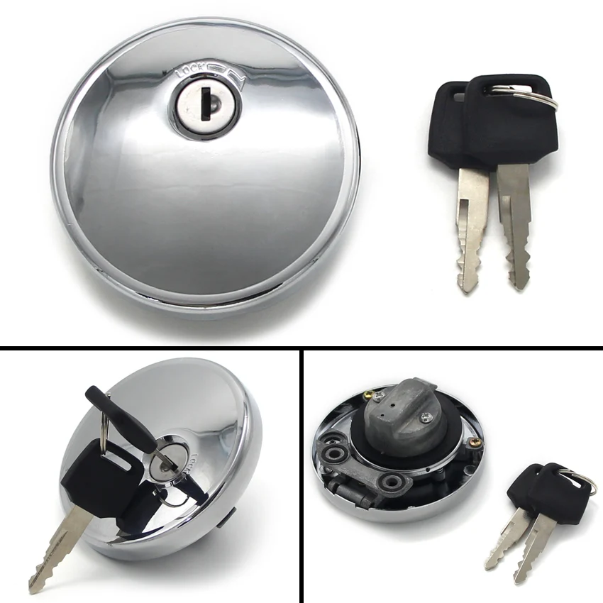 Motorcycle Fuel Gas Cap Tank Cover with 2 Keys for Kawasaki VN800 Vulcan 800 Classic Drifter EJ400 W400 EJ650 W650 EJ800 W800